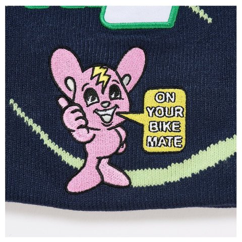 Palace ON YA BIKE NEIN CUFF BEANIE NAVY - Style 4