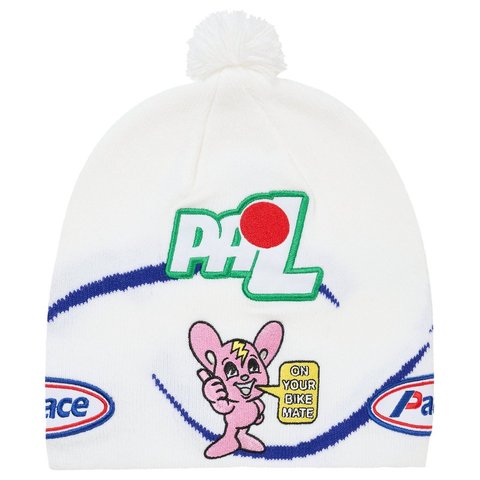 Palace ON YA BIKE NEIN CUFF BEANIE WHITE - Style 4