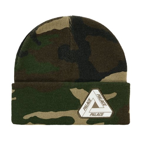 Palace TRI-FERG BEANIE WOODLAND CAMO - Style 3