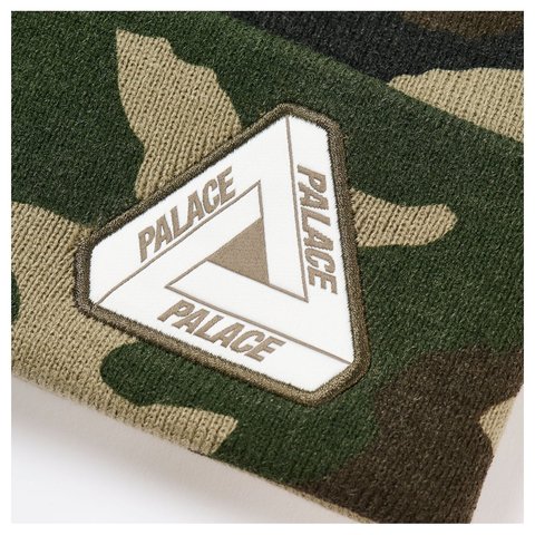 Palace TRI-FERG BEANIE WOODLAND CAMO - Style 3