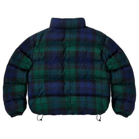 Palace BIG RIPSTOP PUFFA JACKET BLACK WATCH - Style 7