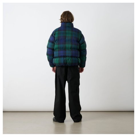 Palace BIG RIPSTOP PUFFA JACKET BLACK WATCH - Style 7