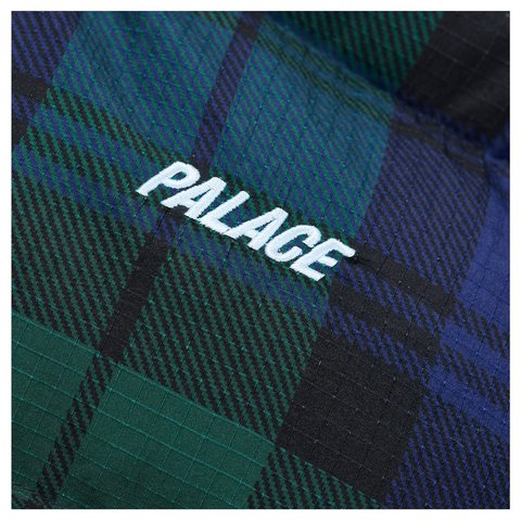 Palace BIG RIPSTOP PUFFA JACKET BLACK WATCH - Style 7