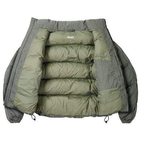 Palace BIG RIPSTOP PUFFA JACKET OLIVE - Style 7