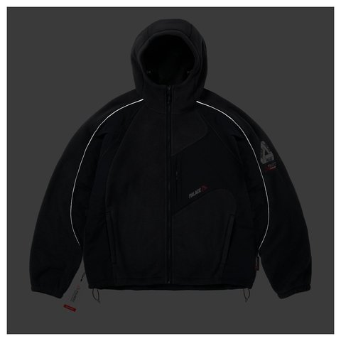 Palace POLARTEC 200 HOODED JACKET BLACK - Style 6