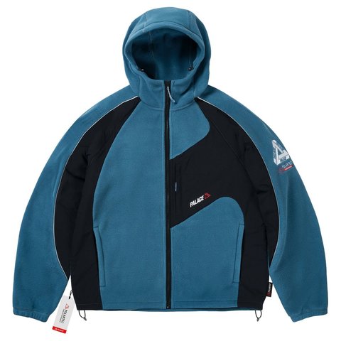 Palace POLARTEC 200 HOODED JACKET RAY BLUE - Style 6