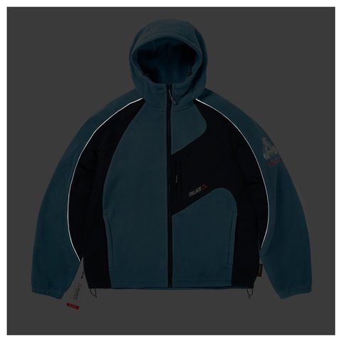 Palace POLARTEC 200 HOODED JACKET RAY BLUE - Style 6