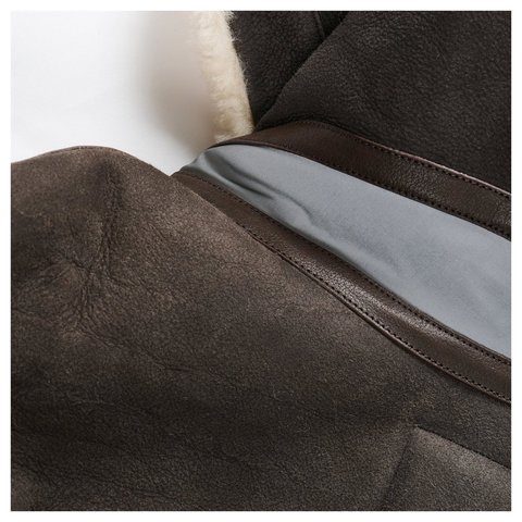 Palace SHEEPSKIN FLYING JACKET BROWN - Style 9