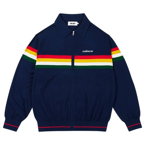 Palace PALTRO STRIPE KNIT NAVY - Style 5