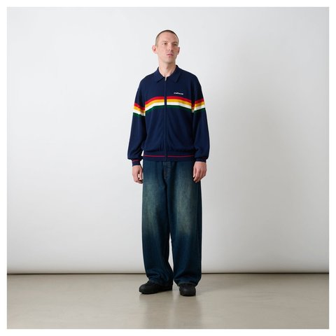 Palace PALTRO STRIPE KNIT NAVY - Style 5