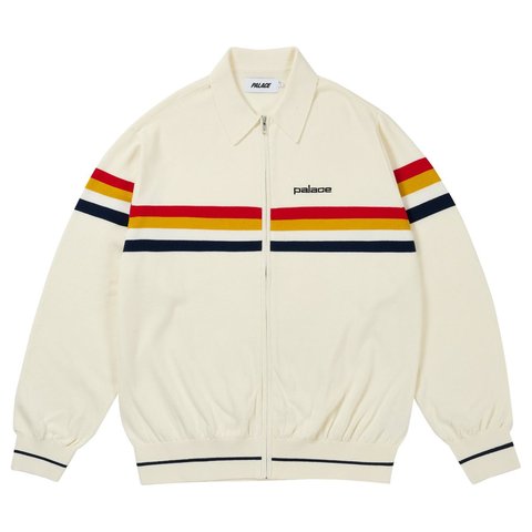 Palace PALTRO STRIPE KNIT OFF WHITE - Style 5