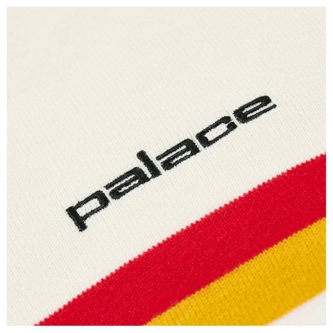 Palace PALTRO STRIPE KNIT OFF WHITE - Style 5