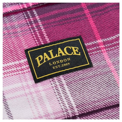 Palace LUMBERYAK OVERSHIRT BURGUNDY PLAID - Style 6