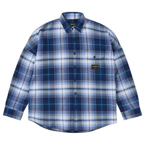 Palace LUMBERYAK OVERSHIRT NAVY PLAID - Style 6