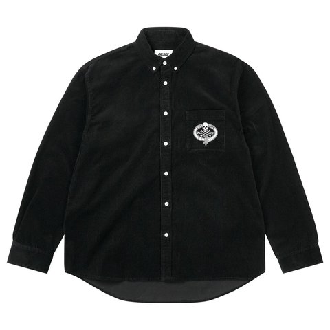 Palace SKULL CREST CORD SHIRT BLACK - Style 8