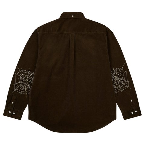Palace SKULL CREST CORD SHIRT BROWN - Style 8