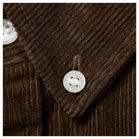 Palace SKULL CREST CORD SHIRT BROWN - Style 8