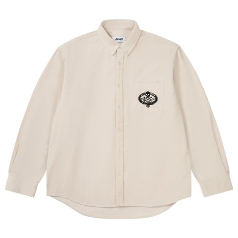 Palace SKULL CREST CORD SHIRT WHITE - Style 8