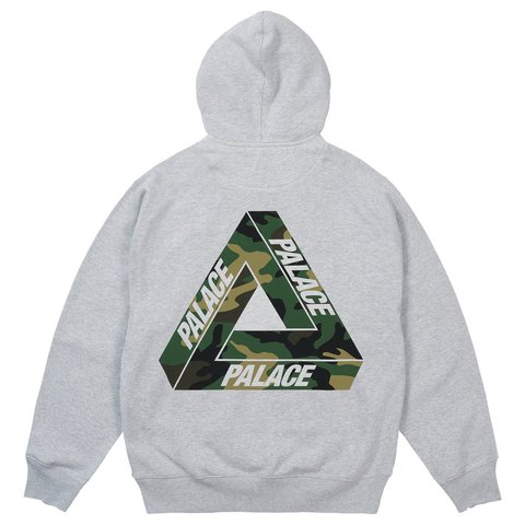 Palace CAMO TRI-FERG HOOD GREY MARL - Style 2