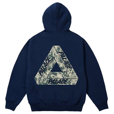 Palace CAMO TRI-FERG HOOD NAVY - Style 2