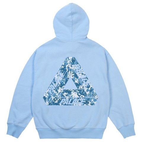 Palace CAMO TRI-FERG HOOD PERFECT BLUE - Style 2