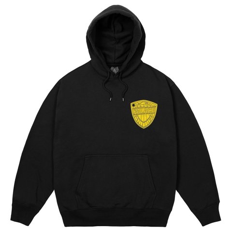 Palace JUDGE DREDD SHIELD HOOD BLACK - Style 2