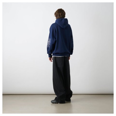 Palace SKULL CREST HOOD NAVY - Style 5