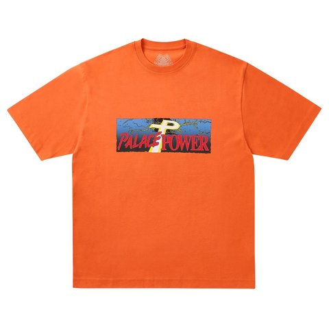 Palace PALACE POWER T-SHIRT POP ORANGE - Style 1