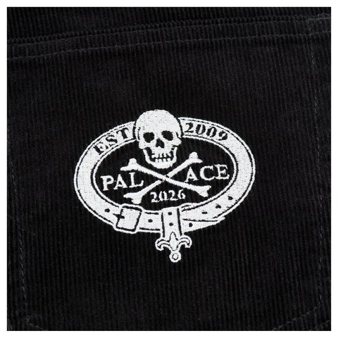 Palace SKULL CREST P90 BAGGY CORD BLACK - Style 5