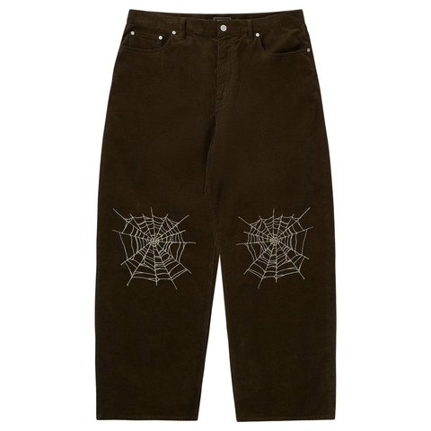 Palace SKULL CREST P90 BAGGY CORD BROWN - Style 5