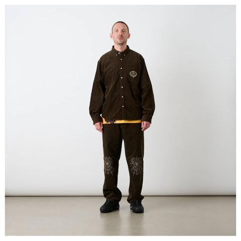 Palace SKULL CREST P90 BAGGY CORD BROWN - Style 5