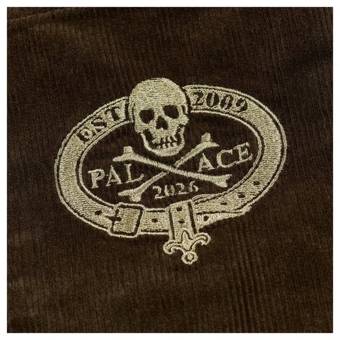 Palace SKULL CREST P90 BAGGY CORD BROWN - Style 5