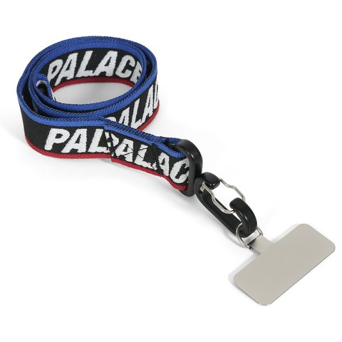 Palace BASICALLY A PHONE LANYARD BLACK MULTI
