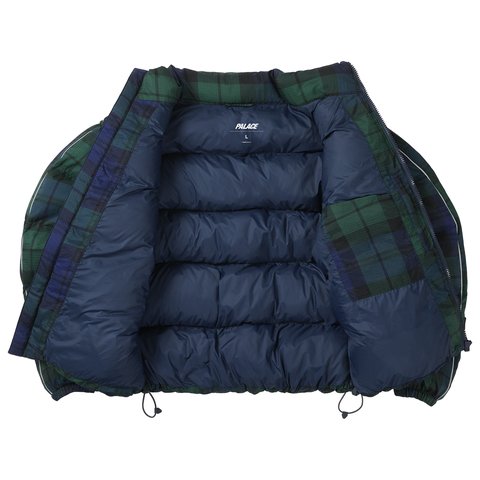 Palace BIG RIPSTOP PUFFA JACKET BLACK WATCH - Colorway