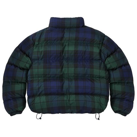 Palace BIG RIPSTOP PUFFA JACKET BLACK WATCH - Colorway