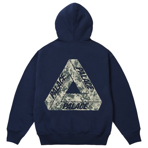 Palace CAMO TRI-FERG HOOD NAVY - Colorway