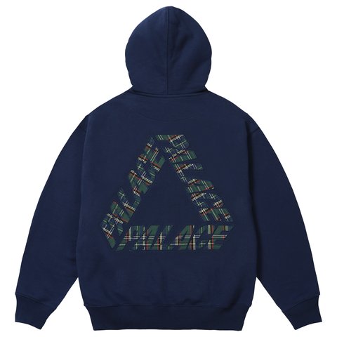 Palace CHECK P3 HOOD NAVY - Colorway