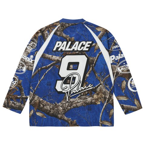 Palace DASCAR HOCKEY JERSEY REALTREE EDGE BLUE - Colorway