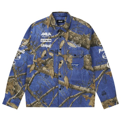 Palace DASCAR SHIRT REALTREE EDGE BLUE