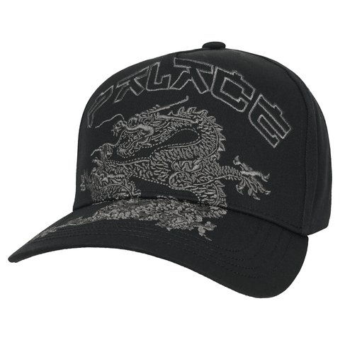 Palace DRAGON P FRAME 5-PANEL SNAPBACK BLACK