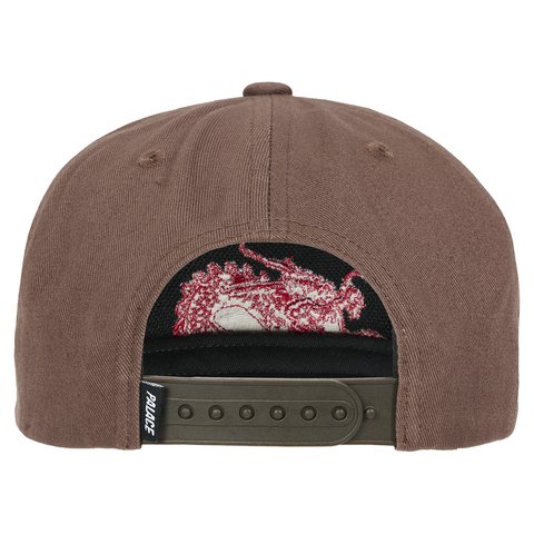 Palace DRAGON P FRAME 5-PANEL SNAPBACK CHOCCO BROWN - Colorway
