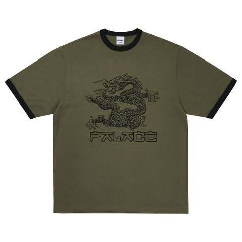 Palace DRAGON RINGER T-SHIRT ARMY OLIVE