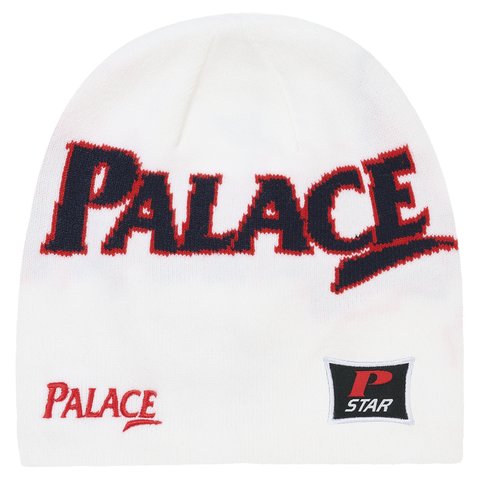 Palace GOLF NEIN CUFF BEANIE WHITE