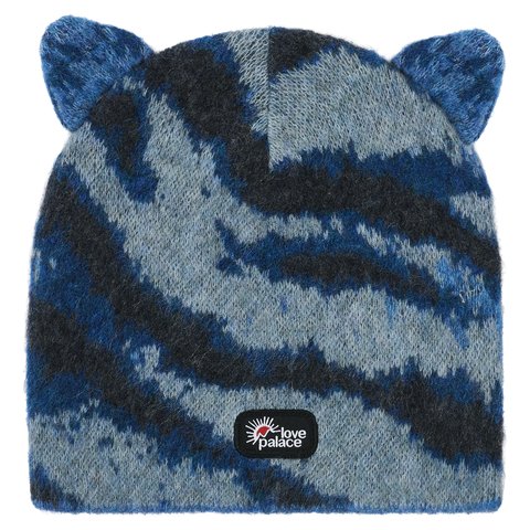 Palace HAIRY TIGER EARS BEANIE BLUE