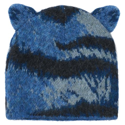 Palace HAIRY TIGER EARS BEANIE BLUE - Colorway