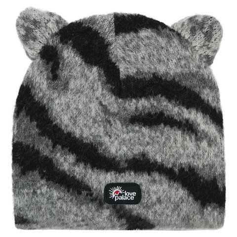 Palace HAIRY TIGER EARS BEANIE GREY