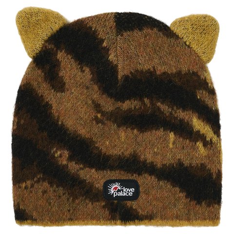 Palace HAIRY TIGER EARS BEANIE ORANGE