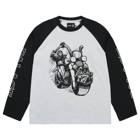 Palace JUDGE DREDD LAWMASTER LONGSLEEVE GREY MARL