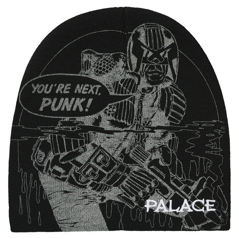 Palace JUDGE DREDD NEIN CUFF BEANIE BLACK