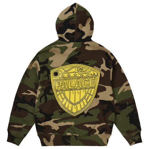 Palace JUDGE DREDD SHIELD HOOD WOODLAND CAMO - Colorway